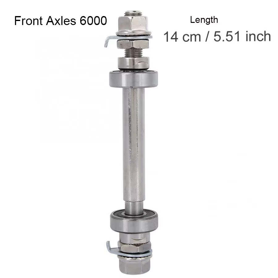 Essieu de moyeu de roue de vélo 14CM 18CM, roulement avant et arrière 6000/6200, arbre solide, levie