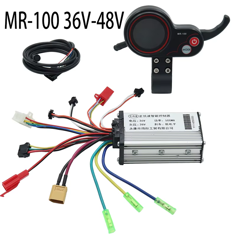 Kit de tableau de bord de compteur d'affichage LCD de contrôleur MR-100 36V 500W pour accessoires de