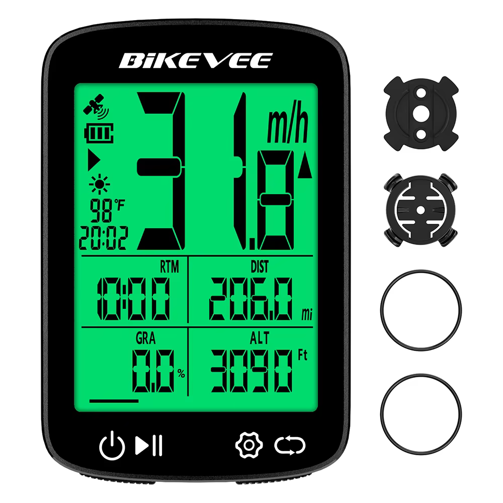 Ordinateur de vélo GPS sans fil multifonctionnel pour la conduite en extérieur, compteur de vitesse 
