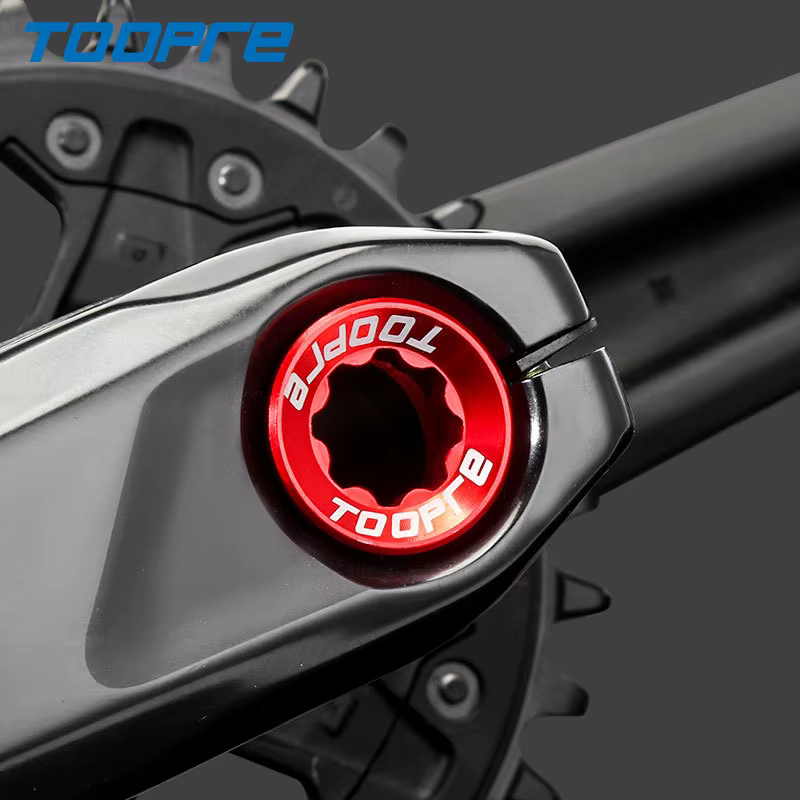 TOOPRE VTT vis en alliage d'aluminium vtt roue à chaîne intégrée couvercle de manivelle Torx boulon