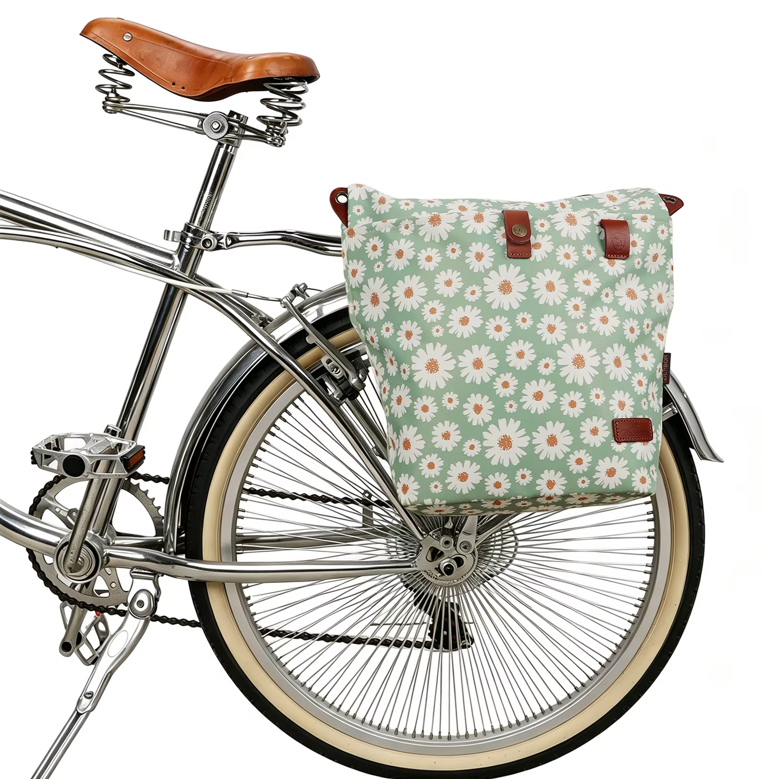 Sacoche de vélo simple en nylon Tourbon, transformable en sac bandoulière ou sac à main – Installati