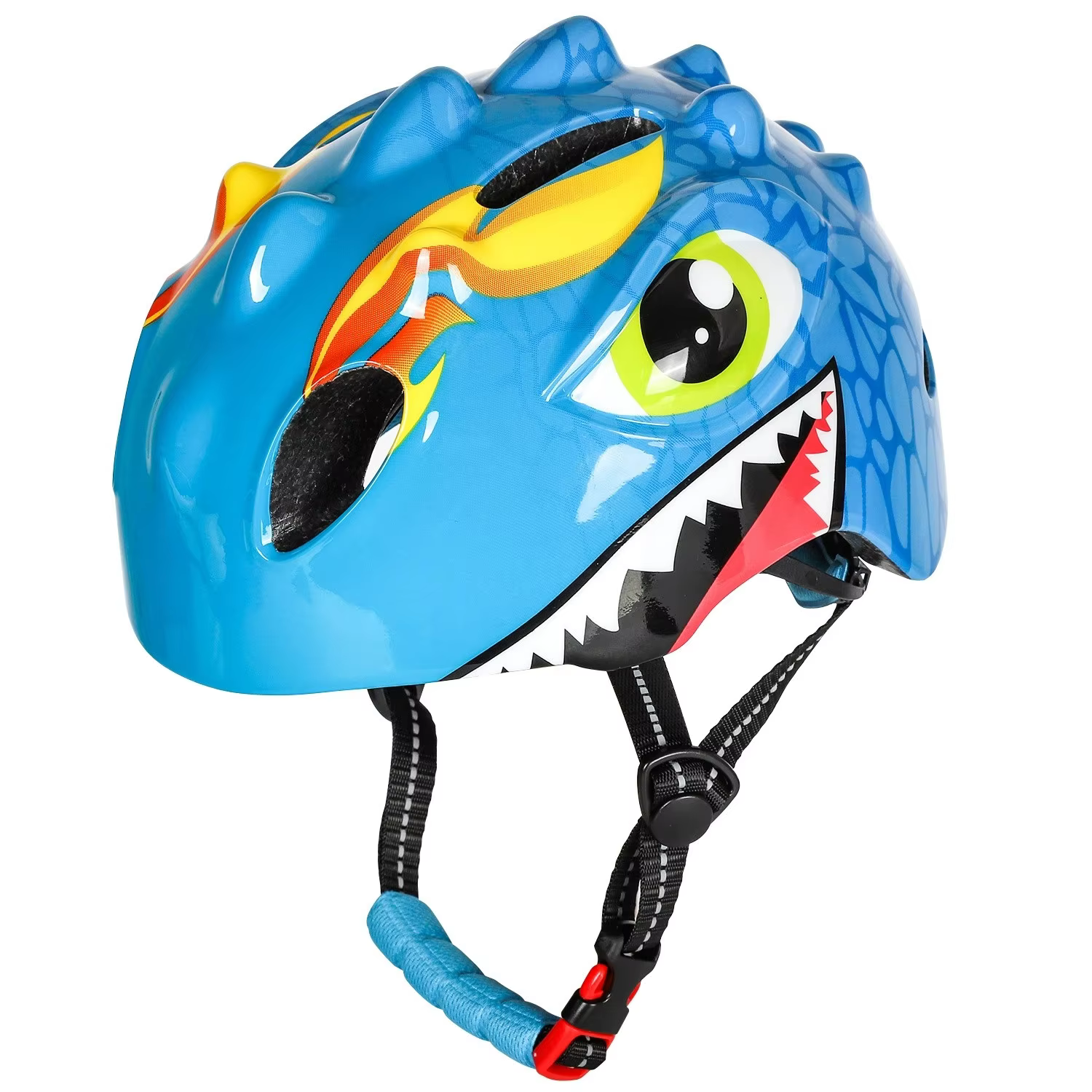 Casque de cyclisme dinosaure réglable – Rembourrage respirant pour les cyclistes d'équilibre et les