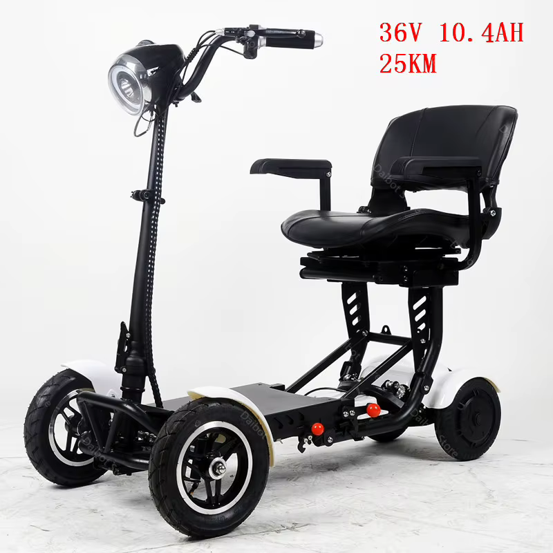 Scooter de mobilité pliant de 10 pouces, nouveau Style 36v 500w, double moteur, Scooter électrique à