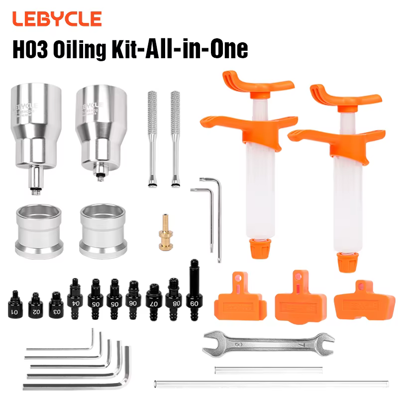 Kit d'huilage pour vélo de route et VTT LEBYCLE, compatible avec les systèmes d'huilage des freins S