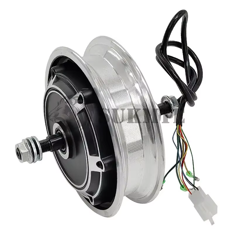Moteur de moyeu de trottinette électrique 10'' 48V 500W sans balais avec frein à disque, moteur de v