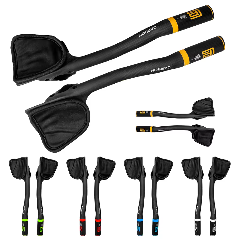 Guidon de vélo de route entièrement en Fiber de carbone, repose-autoroute, guidon Aero Carbon TT, ba