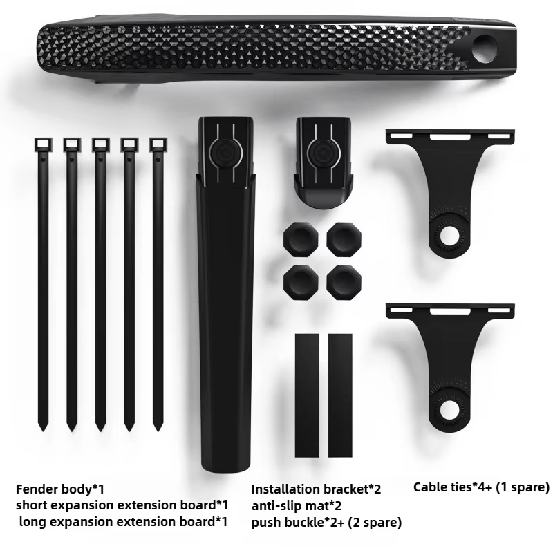 Garde-boue étendu de vélo à dégagement rapide pour roue avant et arrière, garde-boue de vélo de rout