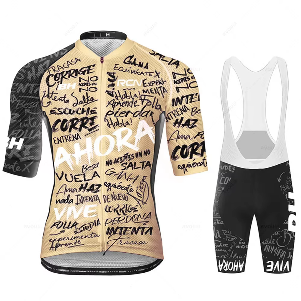 2025 nouveau Rcn Maillot de cyclisme ensemble d'été équipe vélo vêtements vélo de route costume vélo