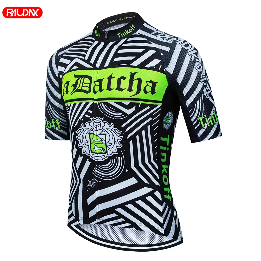 Tinkoff-Ensemble de maillot de cyclisme Saxo Bank, anti-UV, respirant, course, sport, vélo, vêtement