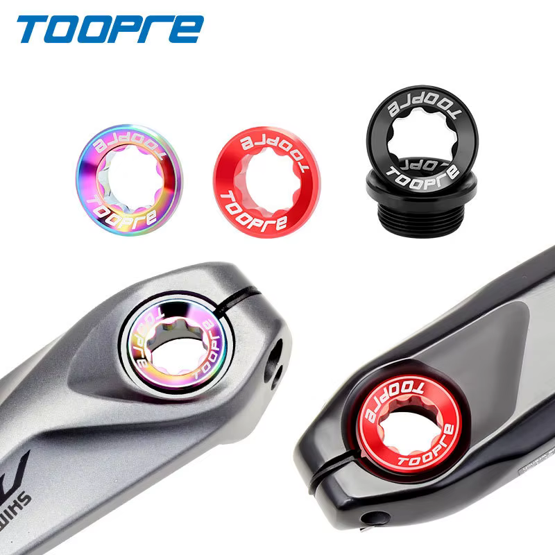 TOOPRE VTT vis en alliage d'aluminium vtt roue à chaîne intégrée couvercle de manivelle Torx boulon 