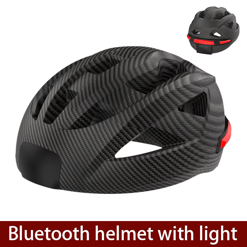 Nouveau casque de vélo pour homme avec éclairage nocturne intégré, casque intelligent Bluetooth pour
