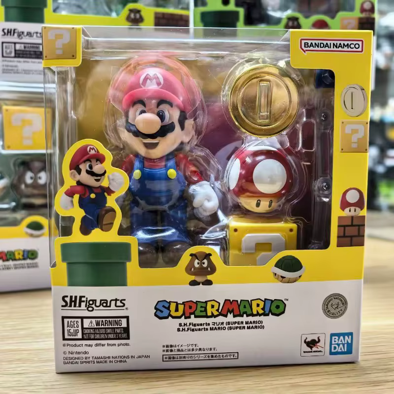 En stock, Bandai S.H.Figuarts, série Super Mario, Luigi, Bowser, Yoshi, pack d'accessoires de scène,