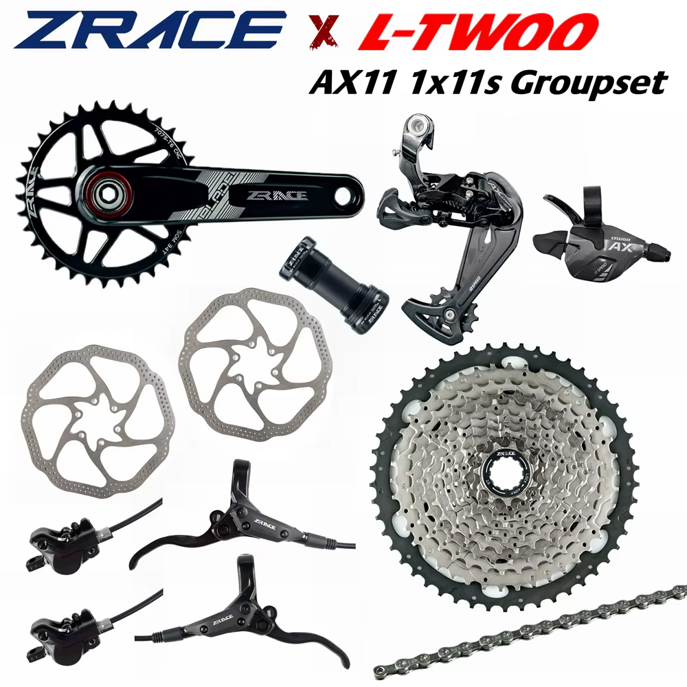 Groupe de transmission VTT LTWOO AX11 11 vitesses + dérailleur arrière 11s + cassette / pédalier / f