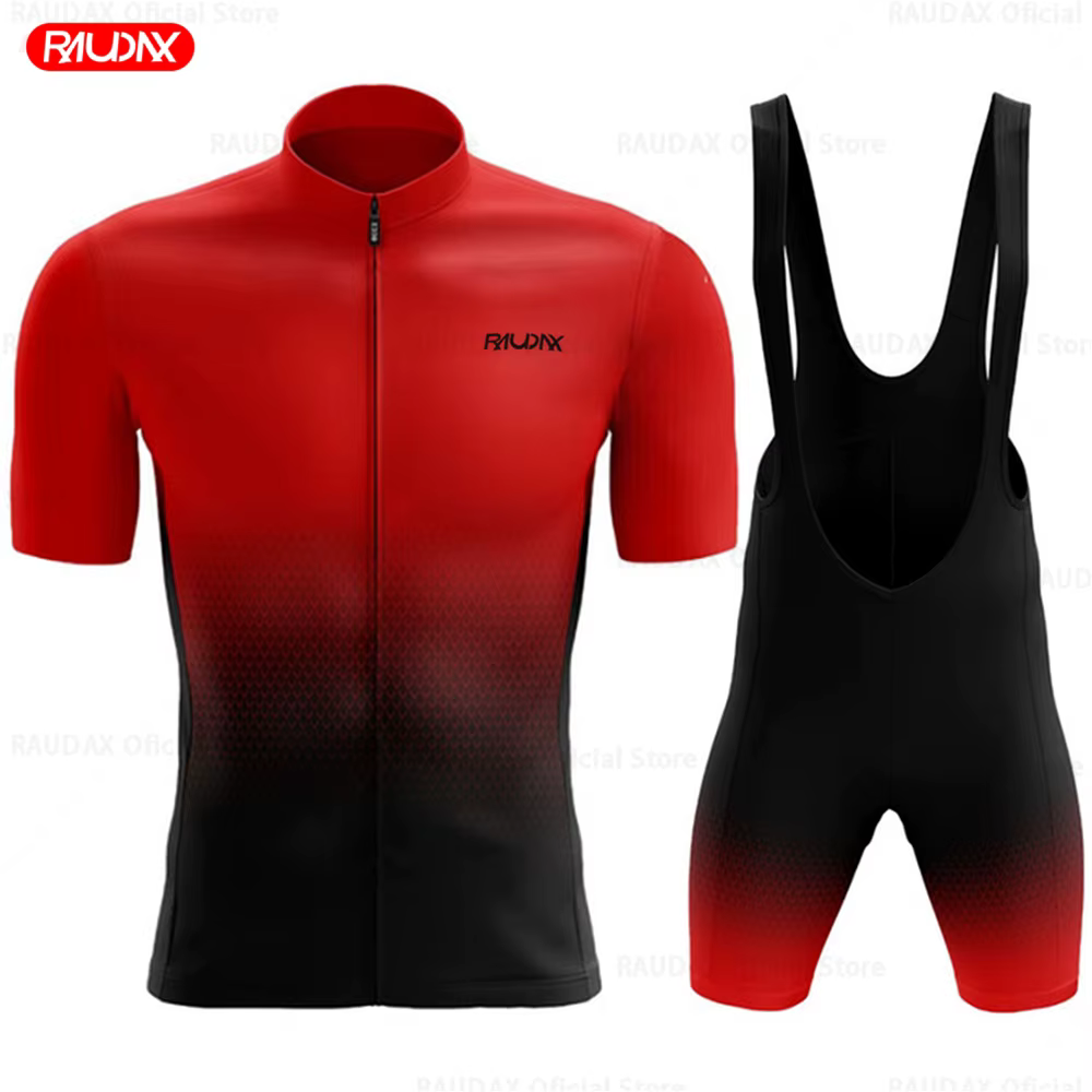 Raudax ensemble de cyclisme homme Maillot de cyclisme à manches courtes vélo cyclisme vêtements Kit 