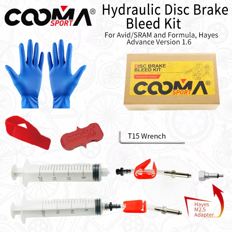 Kit de purge de frein hydraulique pour SRAM, AVID, formule, frein hydraulique Hayes, kit de liquide 