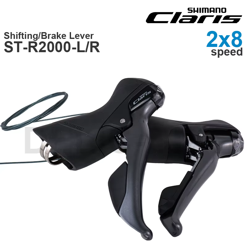 Groupe de transmission SHIMANO CLARIS R2000 2x8 vitesses ST-R2000 et RD-R2000 FD-R2000 Dérailleur av
