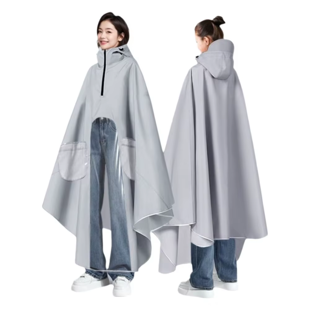 Manteau imperméable épais pour Scooter électrique, imperméable pour une personne, col haut, coupe-ve
