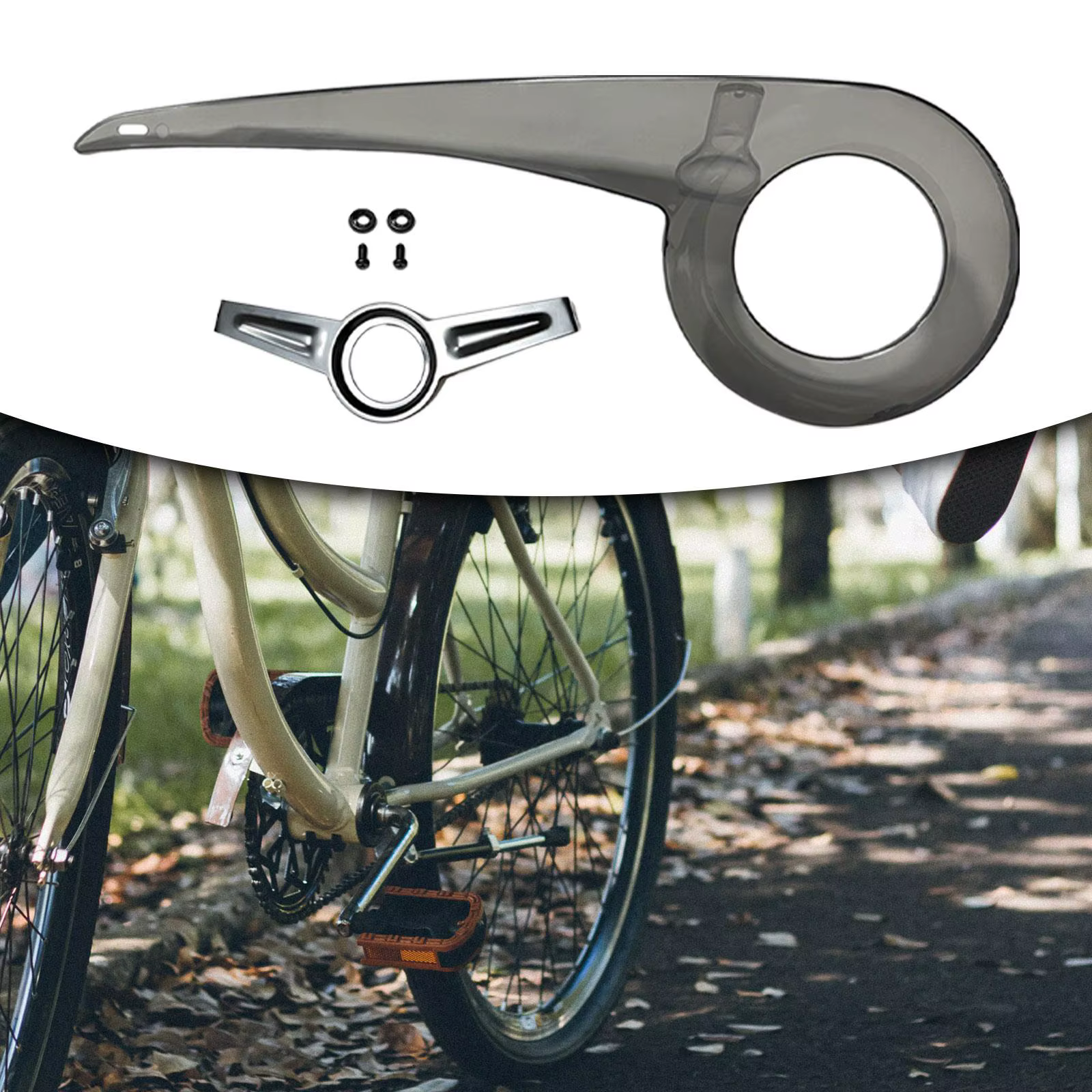 Garde-chaîne de vélo léger, protection de chaîne de vélo pour accessoires d'équitation