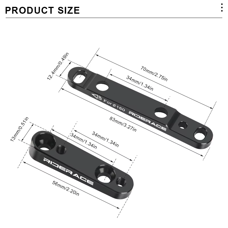 RIDERACE vélo de route frein à disque adaptateur de montage plat ultraléger pour vélo avant 140mm/16