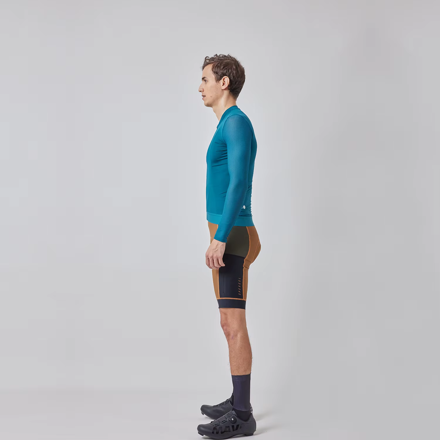 SPEXCEL nouveau maillot de cyclisme professionnel à manches longues été tissu léger conception à col