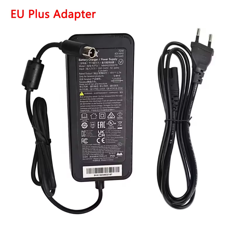 Chargeur d'origine 70W pour Scooter électrique Ninebot E3 E3 Plus E3 Pro, adaptateur d'alimentation 