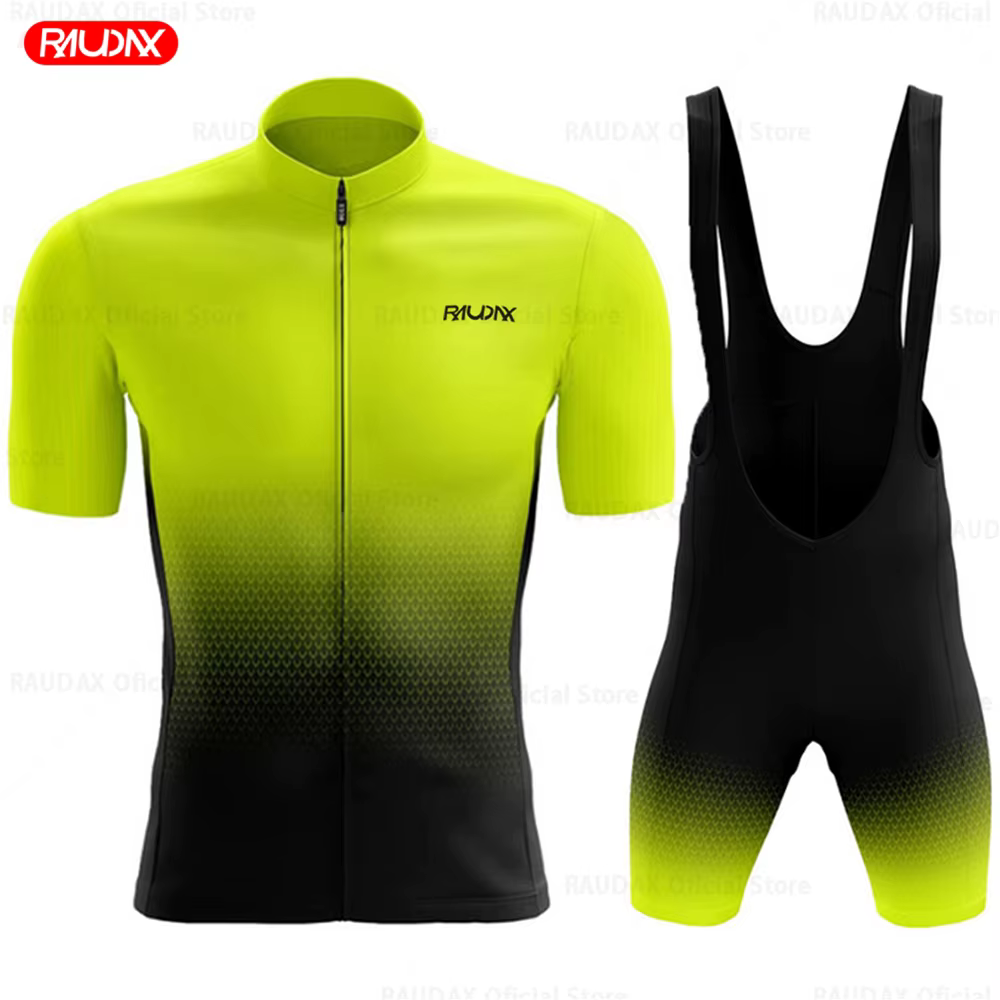 Raudax ensemble de cyclisme homme Maillot de cyclisme à manches courtes vélo cyclisme vêtements Kit 