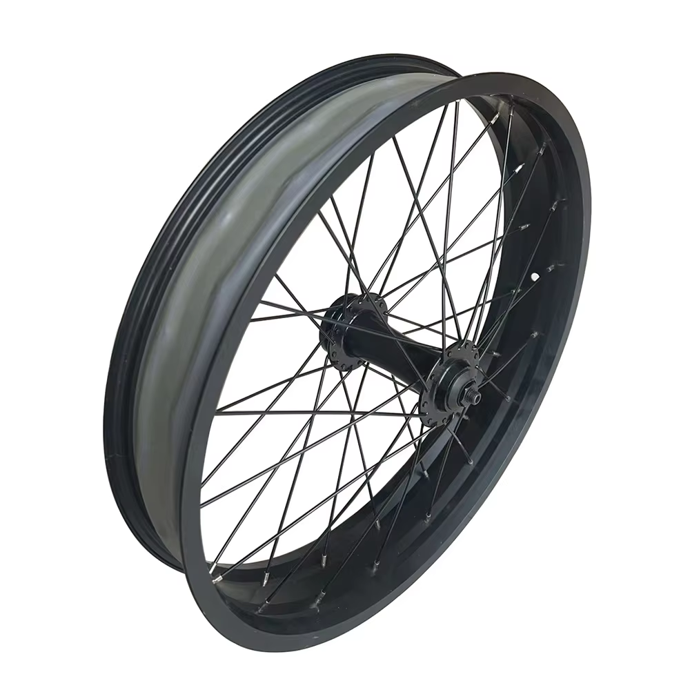 Roue avant de vélo Fat Bike 20x4.0 avec moyeu à double roulement, 36x12G, rayons, déport de 135 mm, 