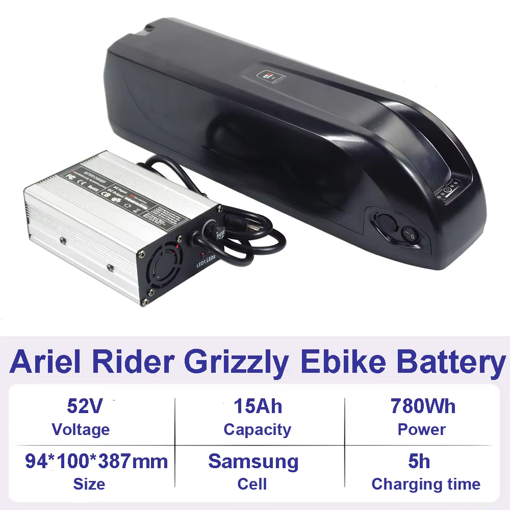 Batterie au lithium pour vélo électrique, Ariel Rider, Grizzly, Kepler, X-aq, Step-Thru, Longue port