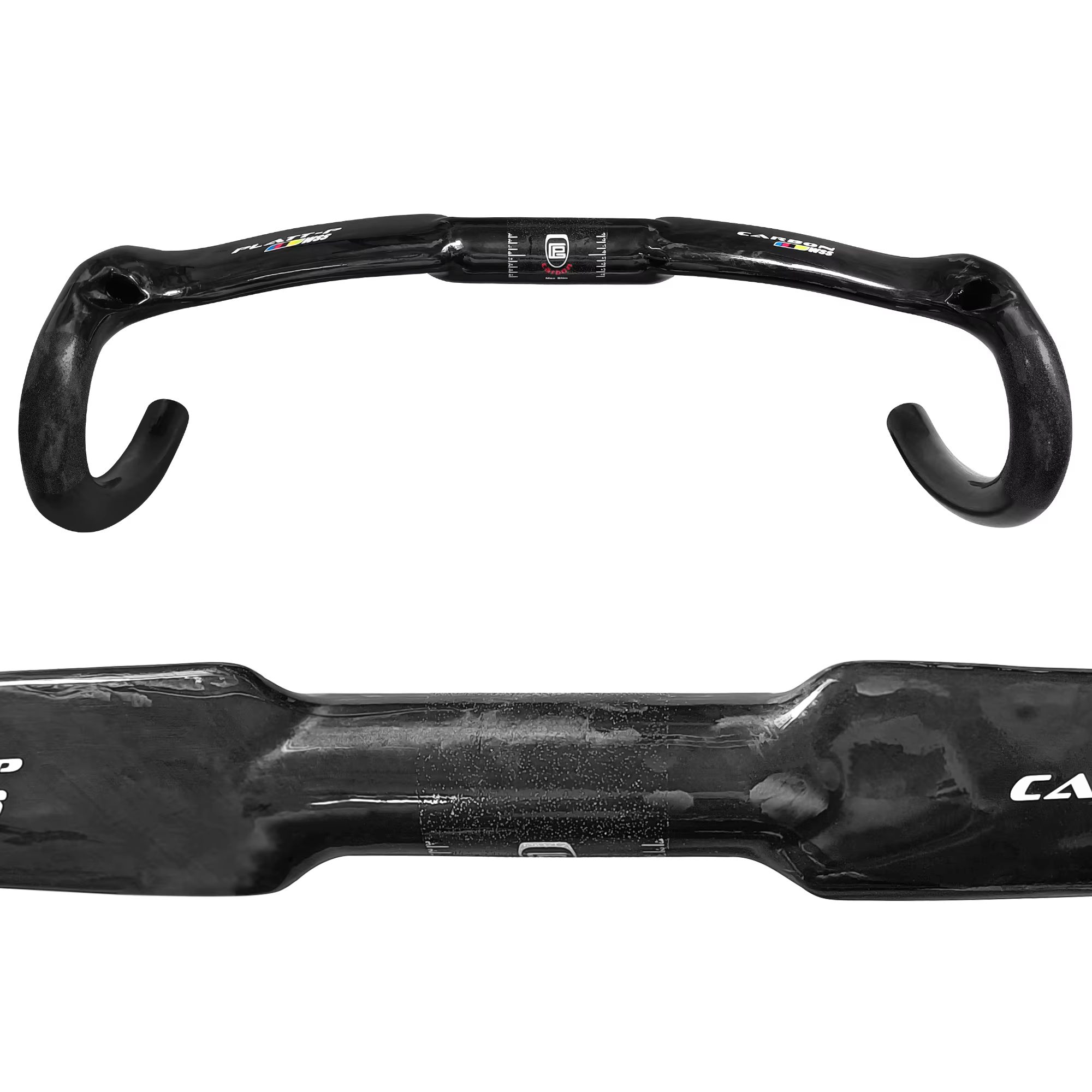 Guidon de vélo de route en fibre de carbone courbé, pièces de bicyclette, 31.8mm, 400mm, 420mm, 440m
