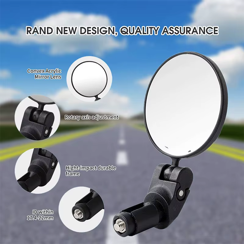 Rétroviseur de vélo universel, rotation réglable, grand Angle, guidon de cyclisme, accessoires de vé