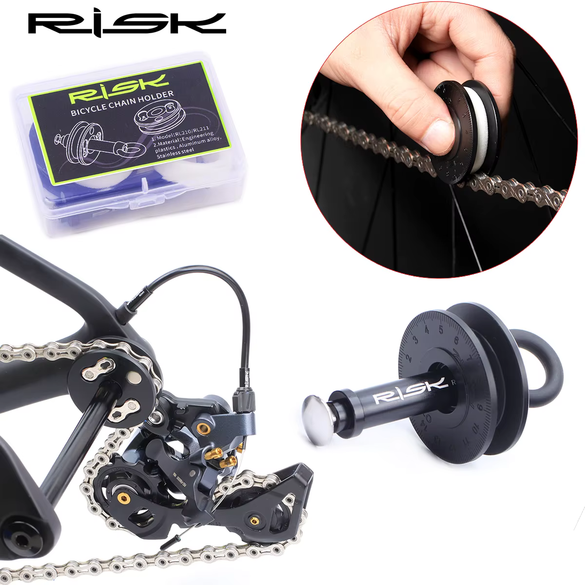 Risque RL211 RL210 porte-chaîne de vélo de route de montagne gardien huileur vélo factice moyeu de c