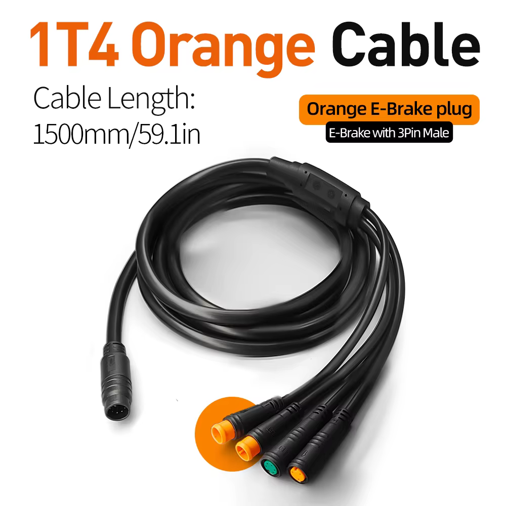 Contrôleur de câble étanche pour vélo électrique 1T4/1T5, affichage de l'accélérateur, accessoires d