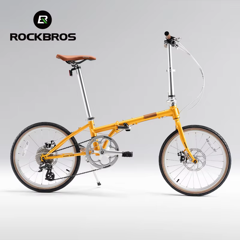 ROCKBROS-Vélo Pliant observateur de 20 Pouces avec Système de Frein à Disque à 8 Vitesses Shimano, p