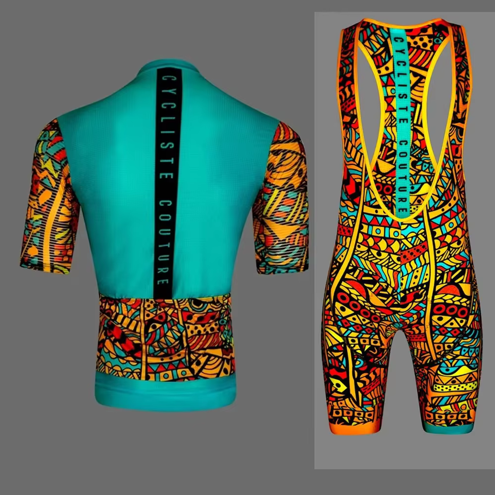 Ensemble de maillot d'équipe professionnelle pour hommes, vêtements de cyclisme, kit à manches court