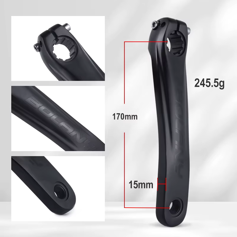 BOLANY Pédalier Intégré pour Vélo Plateau 104BCD Pédalier pour VTT Alliage d'Aluminium BB68 170mm 32