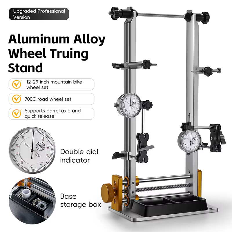 Outils de réglage de roues de vélo, support de réglage de pneus de vélo, outil de calibrage de répar
