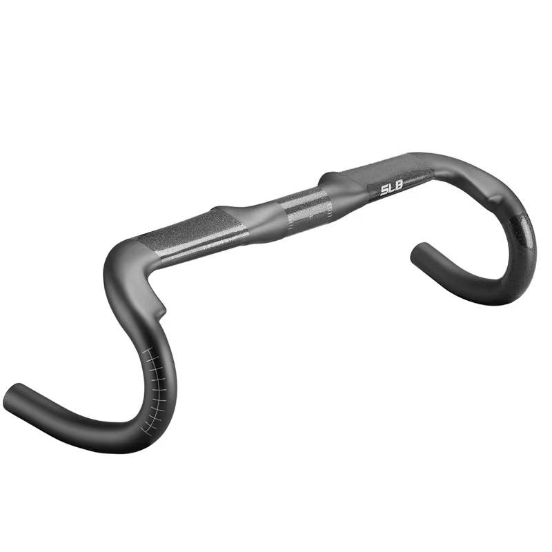 Guidon de gravier entièrement en carbone 31.8x340/360/380/400/420mm vélo de course réduire la résist