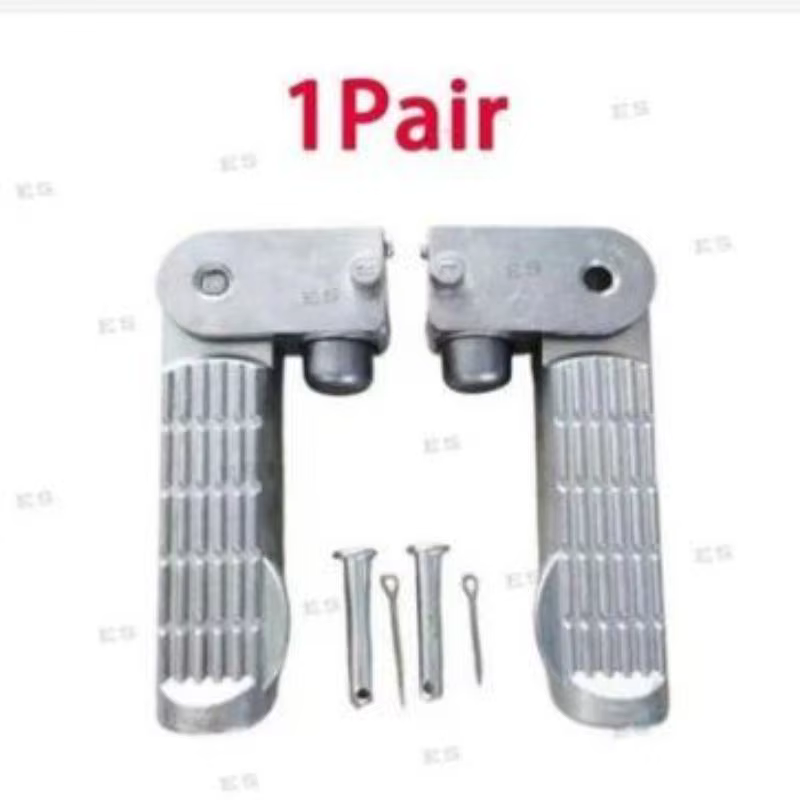 1 paire de pédales de vélo électrique en alliage d'aluminium, repose-pieds pliables, remplacement de