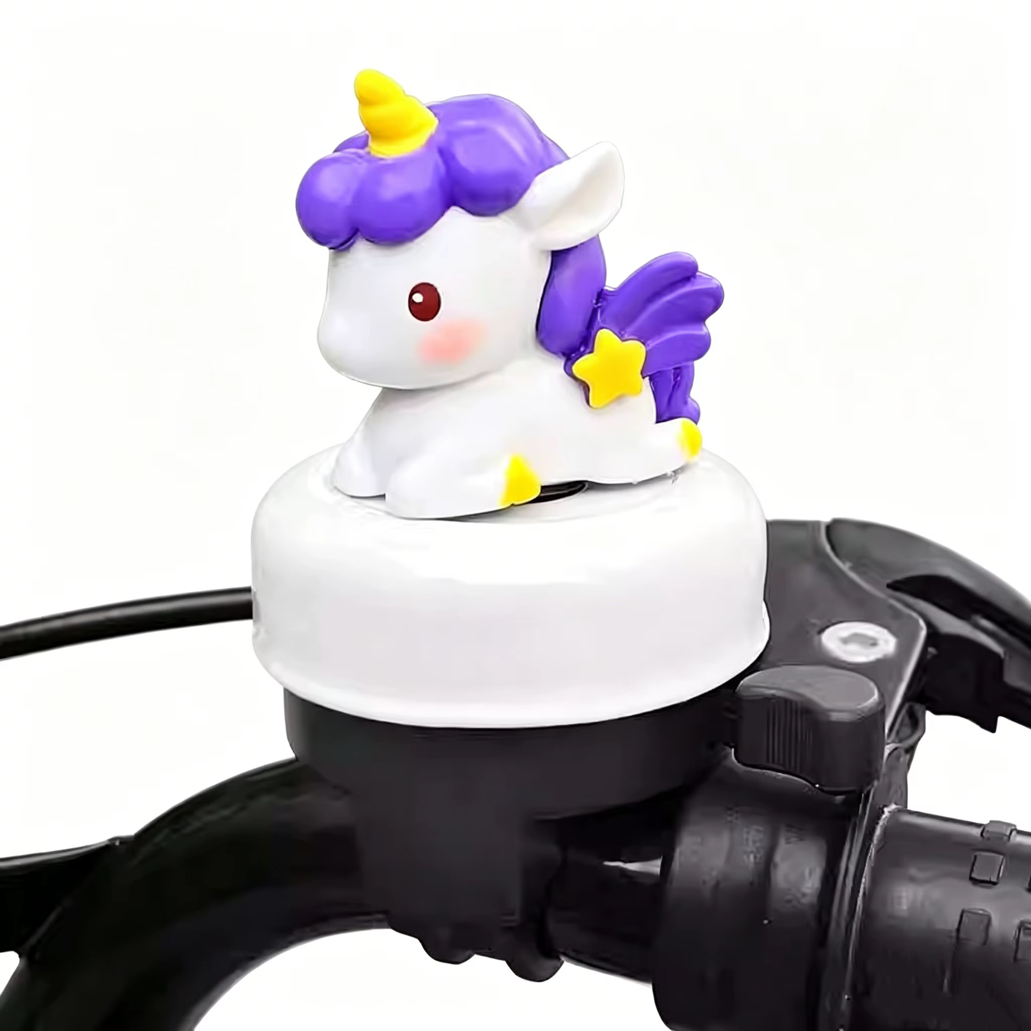 Sonnette de vélo licorne de dessin animé mignonne, klaxon universel puissant et clair pour trottinet