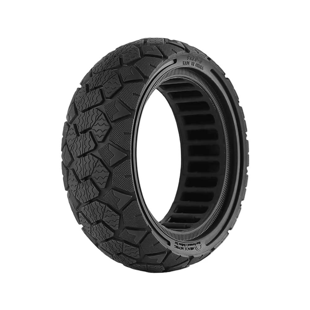 Pneu plein alvéolé tout-terrain 9x3.0-6 pour trottinette électrique, pneu anti-crevaison de 9 pouces