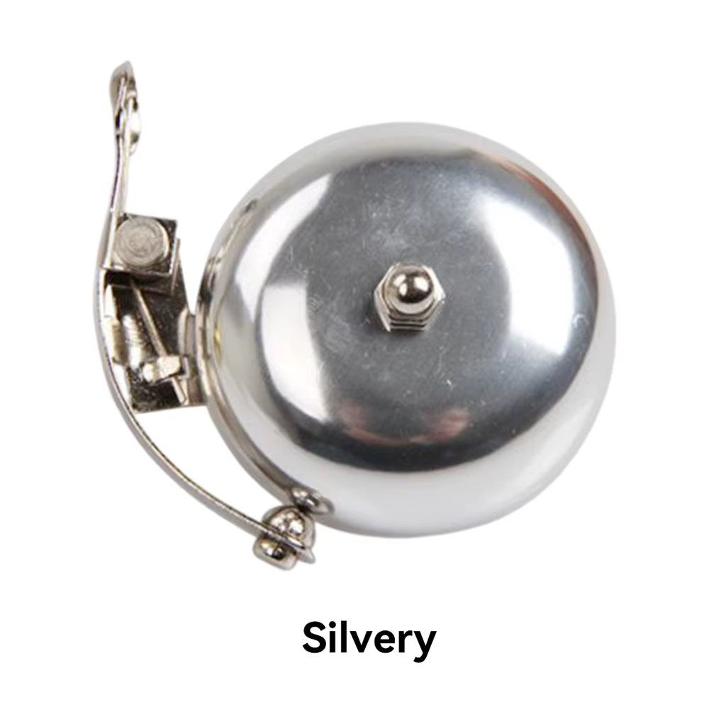 Cloche de vélo rétro, cloche de vélo de loisirs, en aluminium, argent, or, café, marron, cloche de v