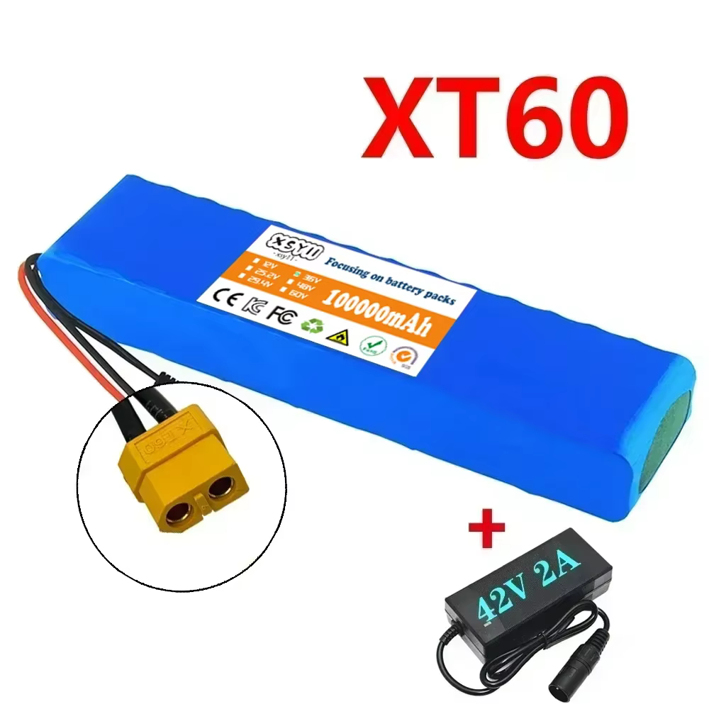 Batterie Lithium M365 pour Trottinette Électrique, Mise à Niveau 2024, 36V, 100000mAh, 10S3P, 36V, 1