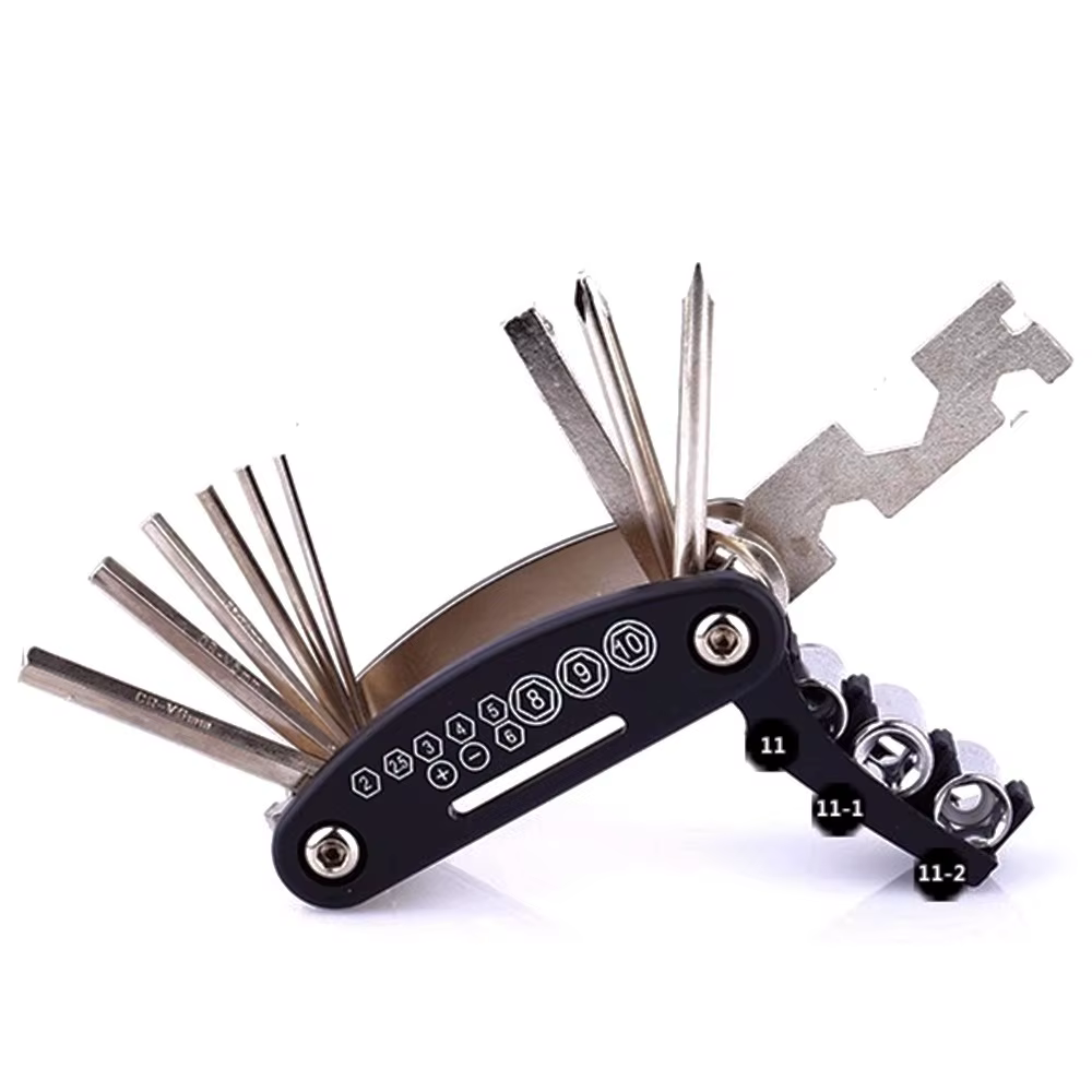 Kit d'outils de réparation de vélo, accessoires de vélo, ensemble d'outils multiples avec pompe, Pat