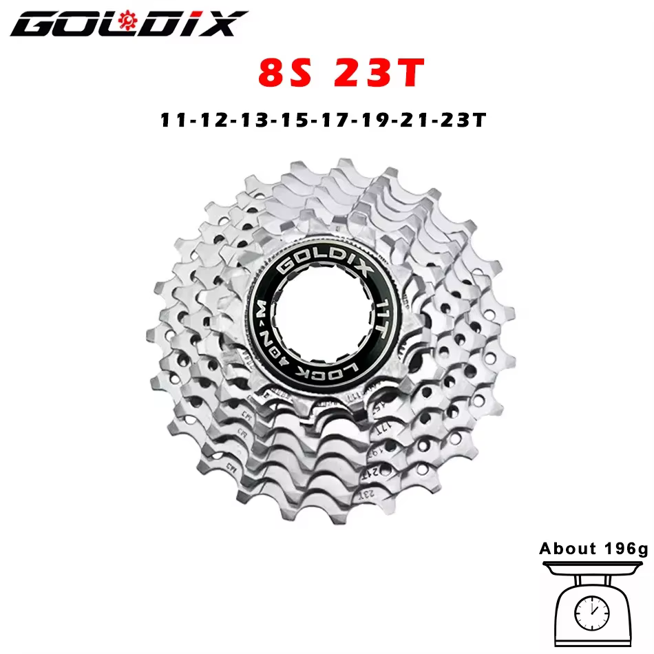 GOLDIX vélo de route 8 9 10 11 vitesses Velocidade 11-25T/28T/32T/34T/36T Cassette de vélo roue libr