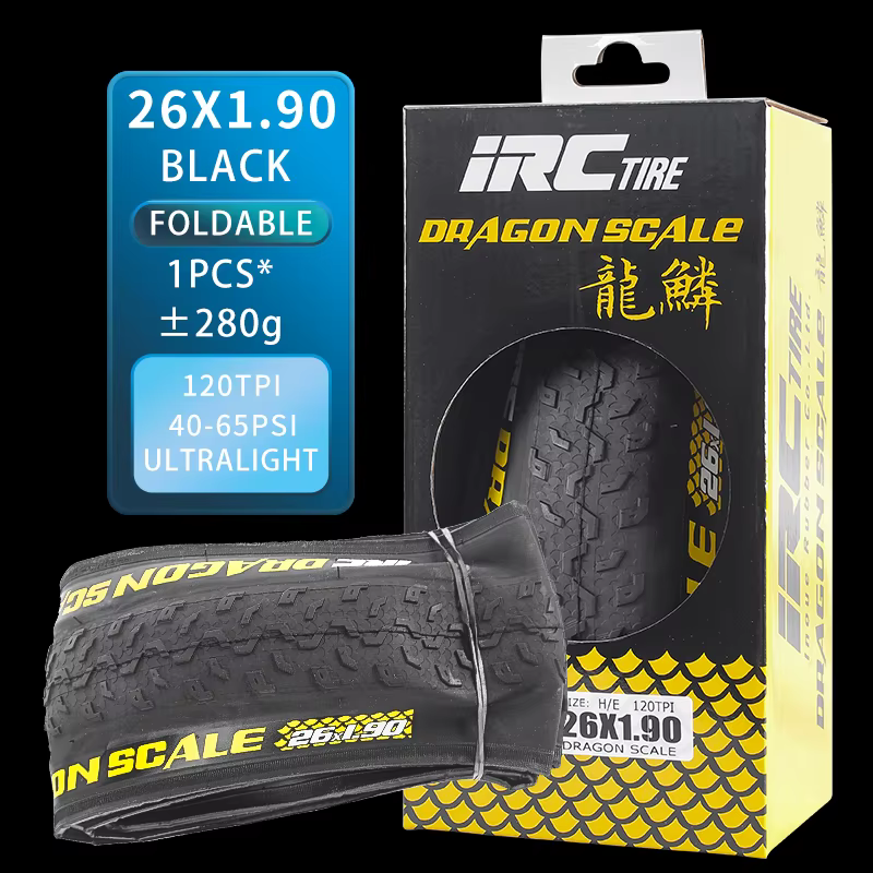 IRC vtt pneu de vélo 26 pouces pliable bord jaune 27.5/29*1.95120TPI ultraléger Anti-crevaison antid