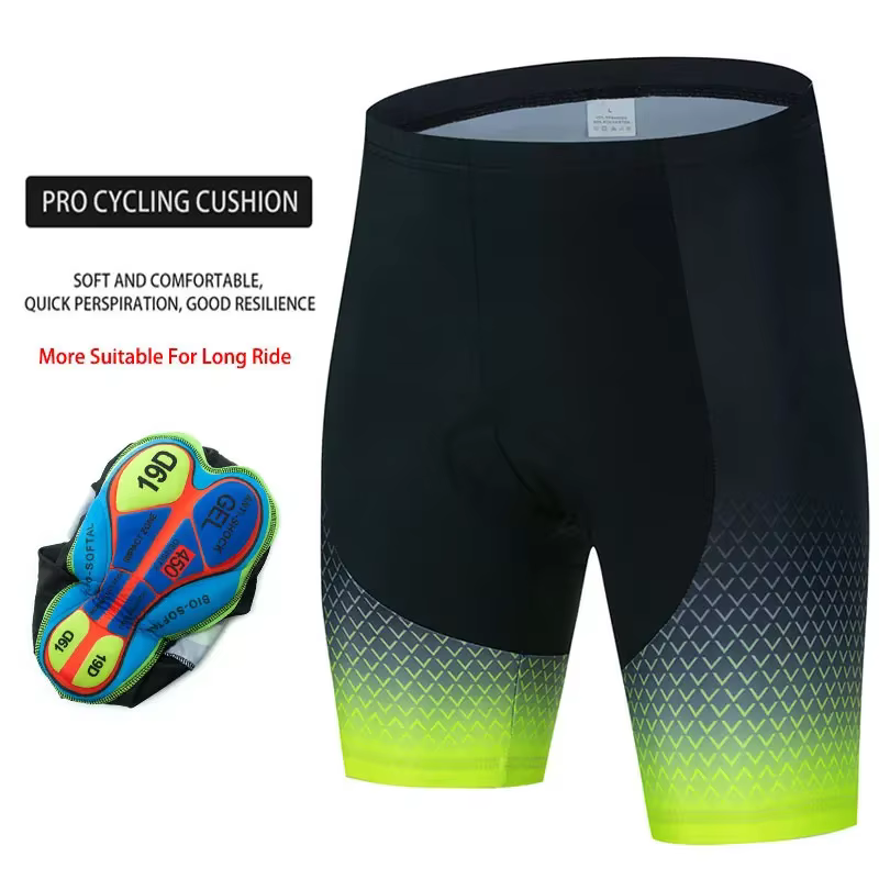 Shorts de cyclisme 19D avec rembourrage en gel antidérapant pour hommes, Ropa Ciclismo, shorts de vé