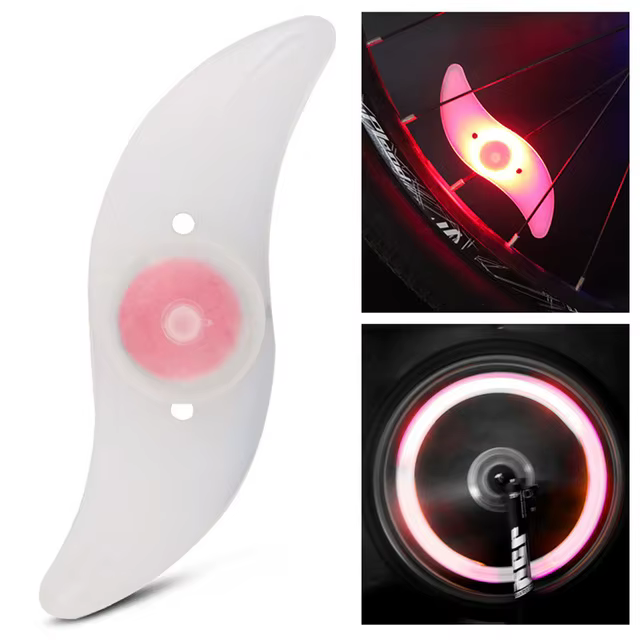 Lumière LED colorée pour roue de vélo, lumières LED étanches et faciles à installer pour rayons de r