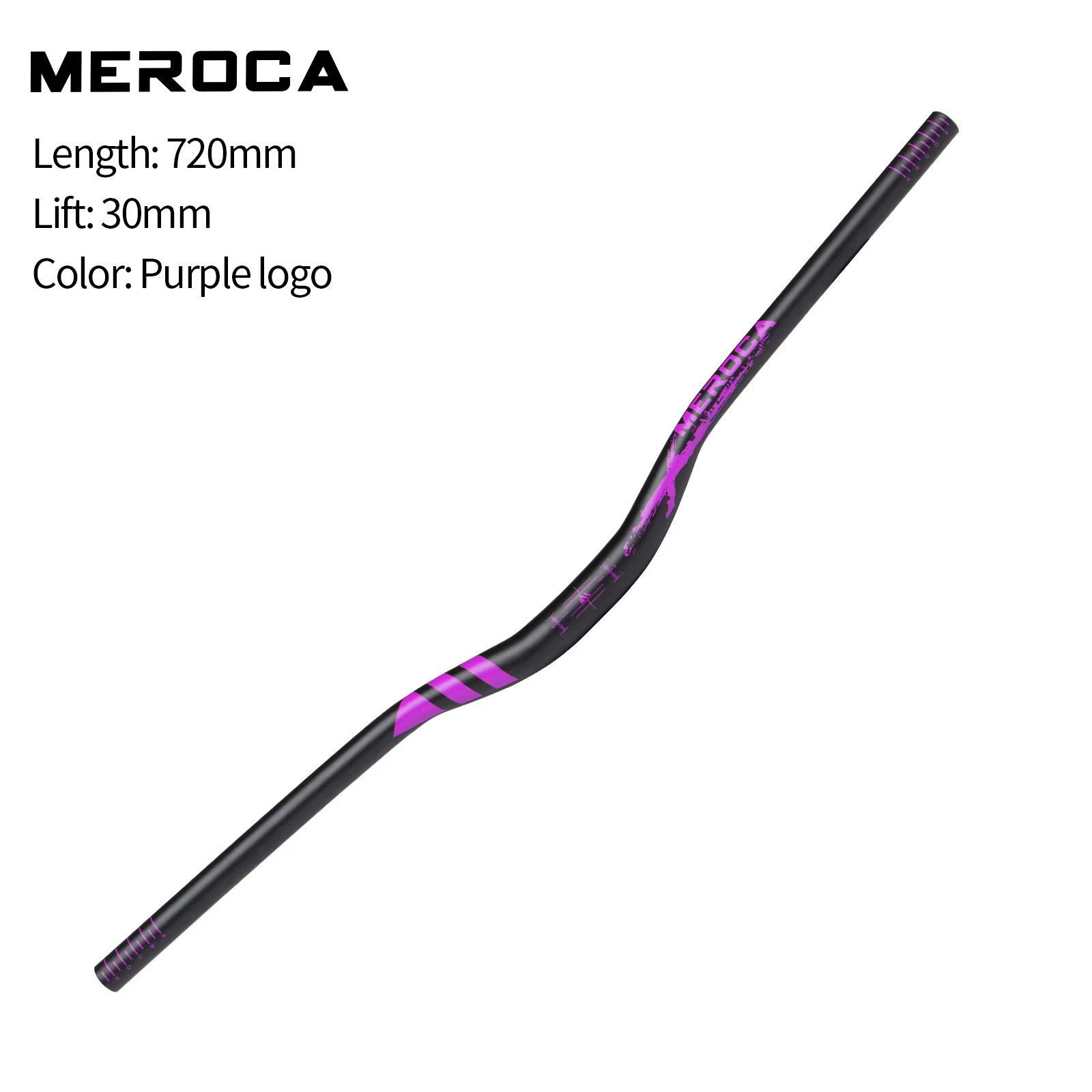 MEROCA guidon de vélo 31.8mm hauteur 30mm/55mm longueur 720mm/780mm alliage d'aluminium haute résist