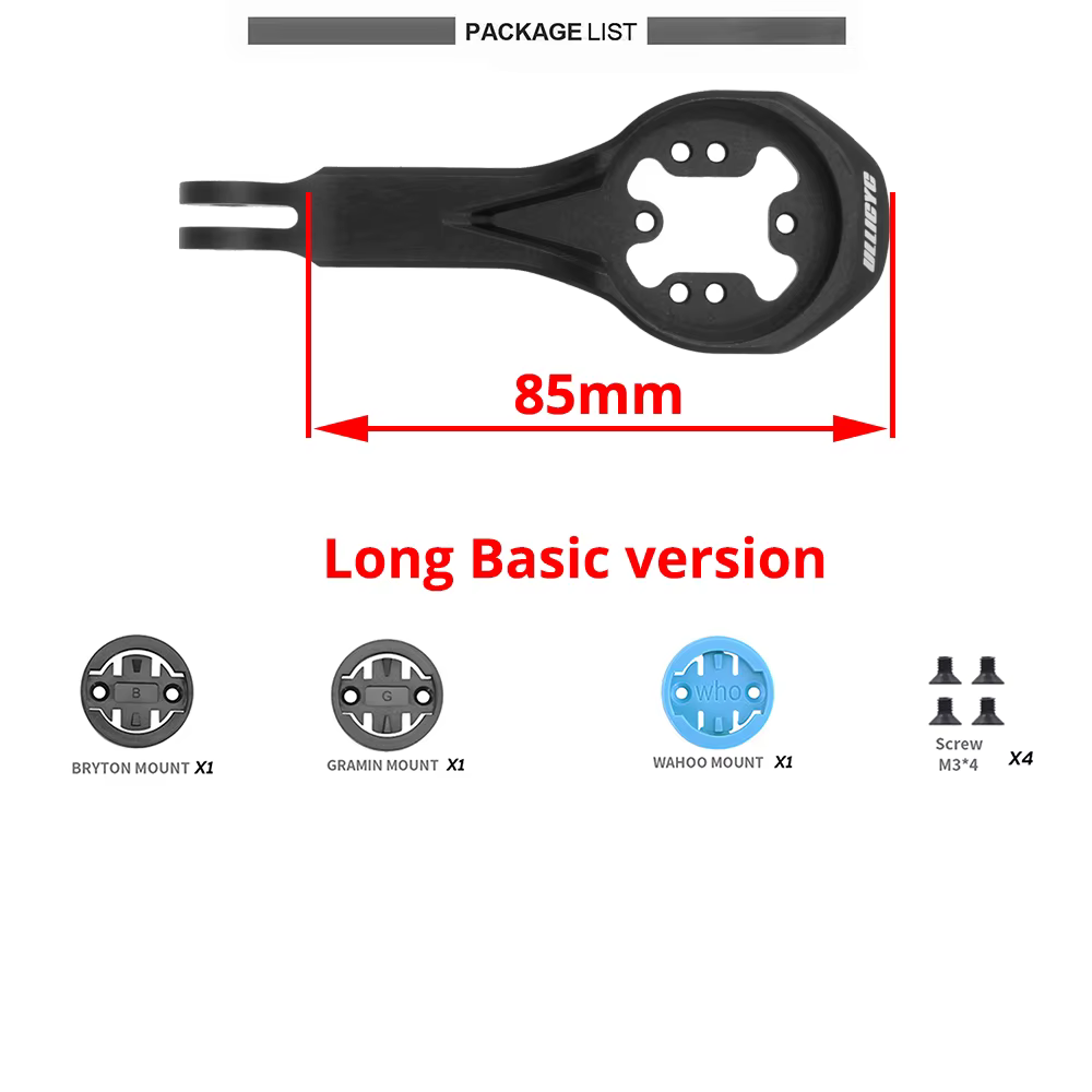 Pour Trek Bontrager Blendr BMC ICS Cervelo tige de vélo guidon avant Gopro Combo support pour Garmin