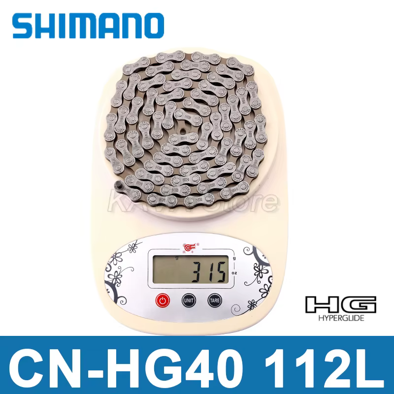 Shimano VTT chaîne HG40 112 maillons 6 7 8 vitesses vélo courant 112L SHIMANO TOURNEY TY HYPERGLIDE